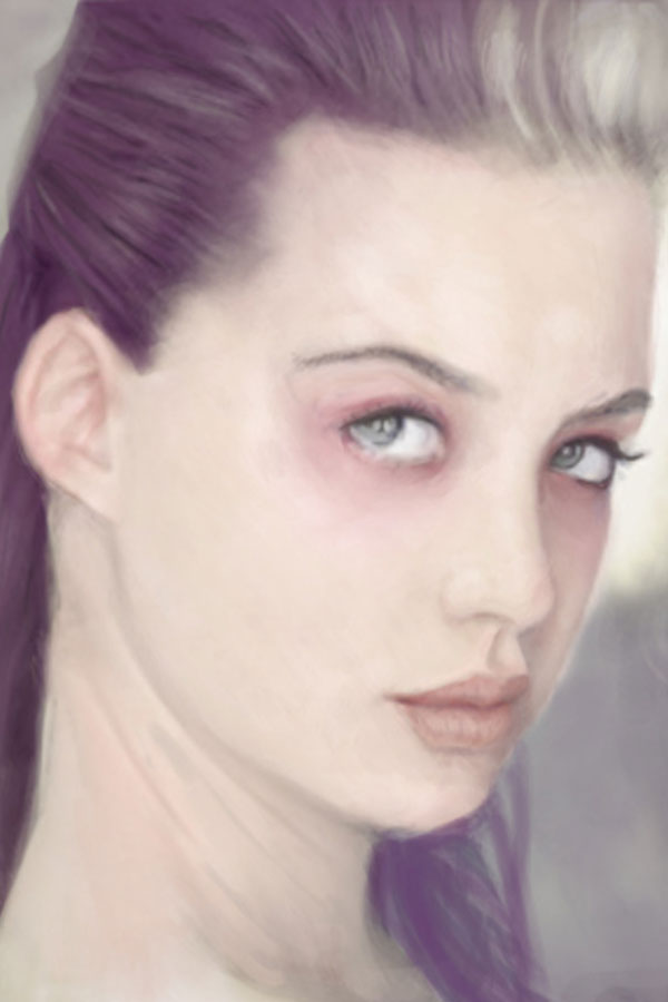 Lady painted