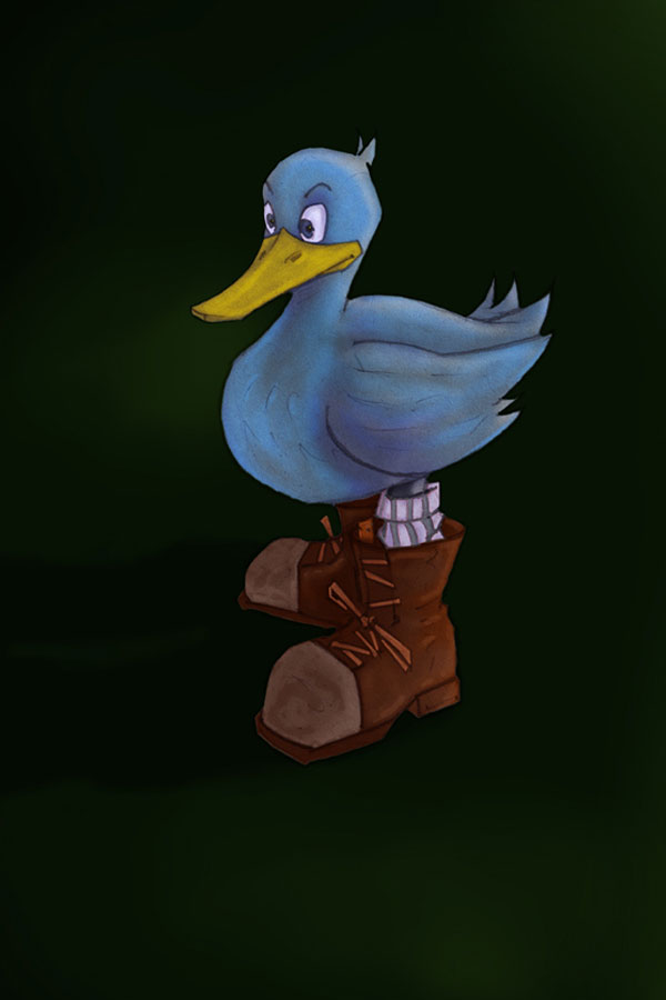 Duck digital illustration