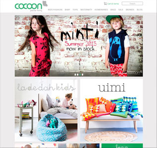 Cocoon Living website design