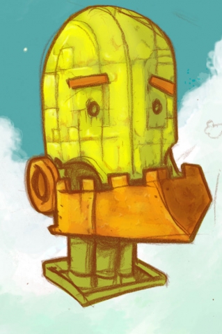 Duck robot painting