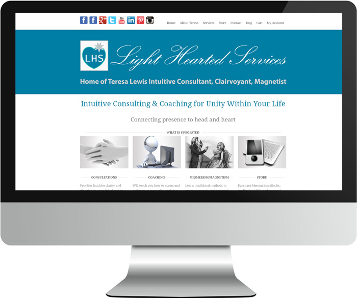 Light Hearted Services website Light Hearted Services website