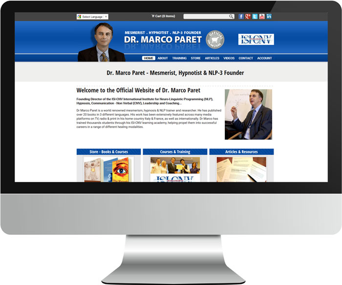 Dr Marco Paret website screenshot Dr Marco Paret website screenshot