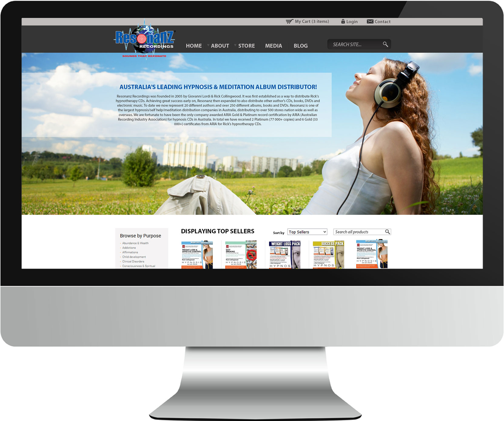 Resonanz website screenshot Resonanz website screenshot