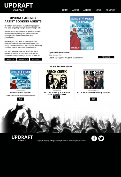 Updraft website screenshot